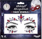 Moon Creations Gezicht Diamanten Sticker Moon Terror - Midnight Masquerade Paars/Rood