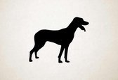 Silhouette hond - Greek Harehound - Griekse Harehound - XS - 24x30cm - Zwart - wanddecoratie