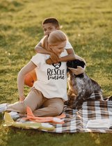 Rescue Mama T-Shirt, T-Shirts Voor Moeders,Uniek Cadeau Voor Hondenmoeders,Hondenbezitters Geschenken,Unisex Zachte Stijl T-Shirts,D001-019W, L, Wit