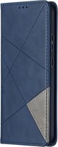 Geometric Book Case - Nokia 5.4 Hoesje - Blauw