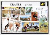 Kraanvogels – Luxe postzegel pakket (A6 formaat) : collectie van 25 verschillende postzegels van kraanvogels – kan als ansichtkaart in een A6 envelop - authentiek cadeau - kado - g