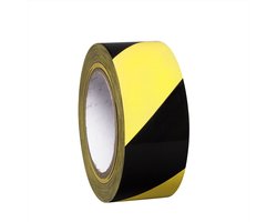 Proline waarschuwingstape vinyl - 33 meter x 5 cm - geel/zwart