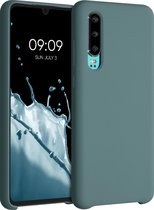 kwmobile telefoonhoesje voor Huawei P30 - Hoesje met siliconen coating - Smartphone case in Arctische nacht