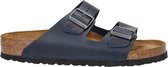 Birkenstock Slipper Arizona 1013643 Blauw Vet Leer Normaal Zacht Voetbed