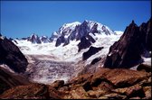 Walljar - Mont Blanc - Muurdecoratie - Poster
