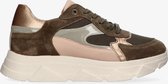 Tango | Kady fat 23-i khaki/nude multi sneaker - bone white sole | Maat: 40