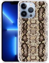 Cazy Hoesje geschikt voor iPhone 13 Pro - Snakeskin Pattern