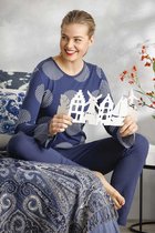 Dames pyjama blauw Pastunette