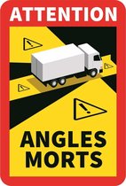 ProPlus Sticker - "Attention Angles Morts " - 17 x 25 cm - t.b.v. Dodehoek Vrachtwagen