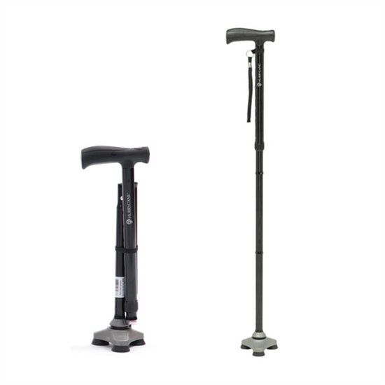 Opvouwbare Wandelstok Hurrycane Zwart