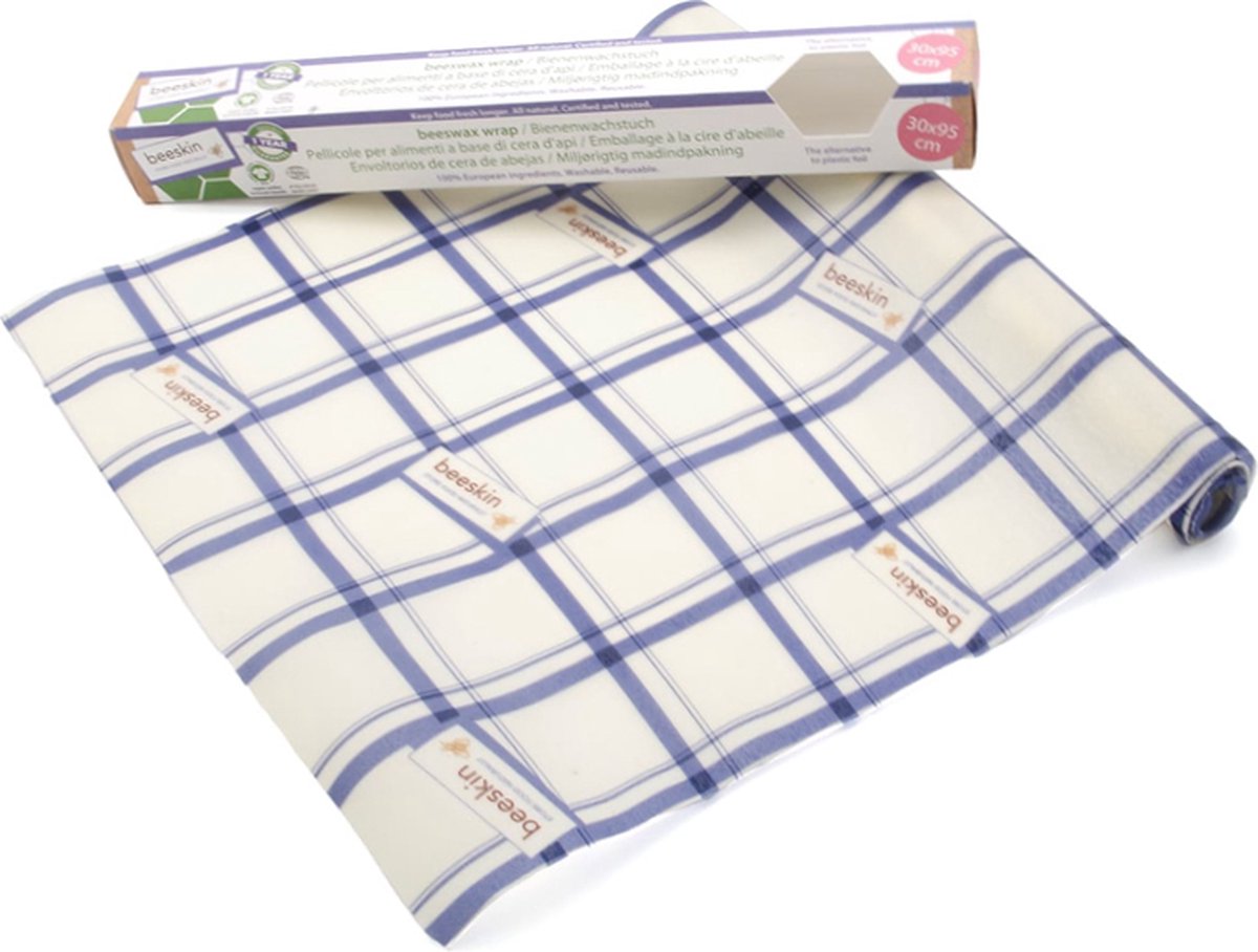 Goedkoopste Beeskin Bijenwasdoek - Op rol - Langer vers voedsel - 30 x 95 cm - Kitchen print