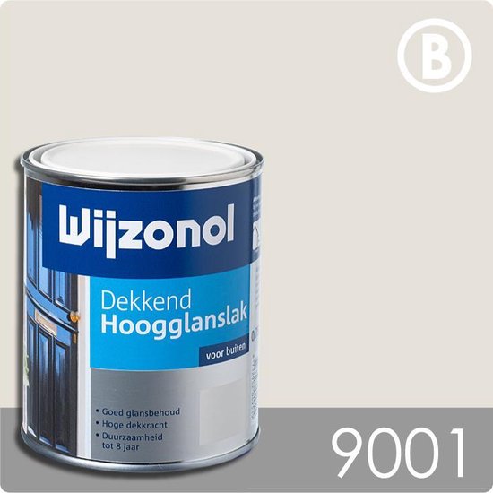 Wijzonol Dekkend Hoogglanslak - - RAL 9001 | bol.com