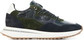Floris van Bommel Vrouwen Suède Crocoprint Lage sneakers / Damesschoenen - 85351 - Groen - Maat 38.5