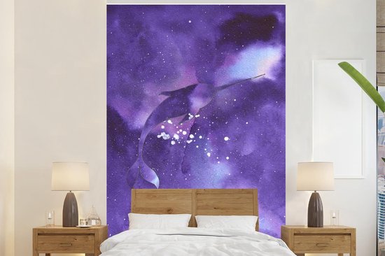 Papier Peint - Papier Papier peint photo Narval - Espace - Couleurs - Largeur 155 cm x Hauteur 240 cm