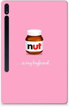 Cover Samsung Galaxy Tab S7 Plus Leuk Siliconen Hoes Nut Boyfriend met transparant zijkanten