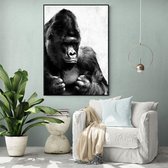 Poster Light Gorilla - Papier - Meerdere Afmetingen & Prijzen | Wanddecoratie - Interieur - Art - Wonen - Schilderij - Kunst