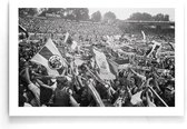 Walljar - Poster Ajax - Voetbalteam - Amsterdam - Eredivisie - Zwart wit - AFC Ajax kampioen '79 - 60 x 90 cm - Zwart wit poster
