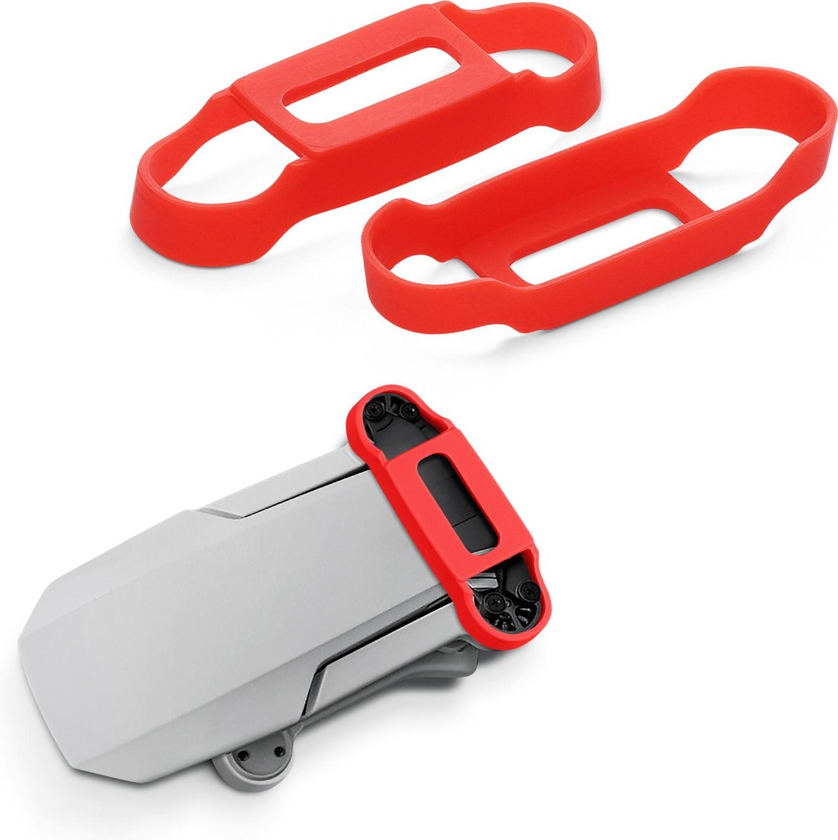 kwmobile 2x propellerbeschermer voor DJI Mavic Mini / Mini 2 / Mini SE - Bescherming voor drone propellers in rood