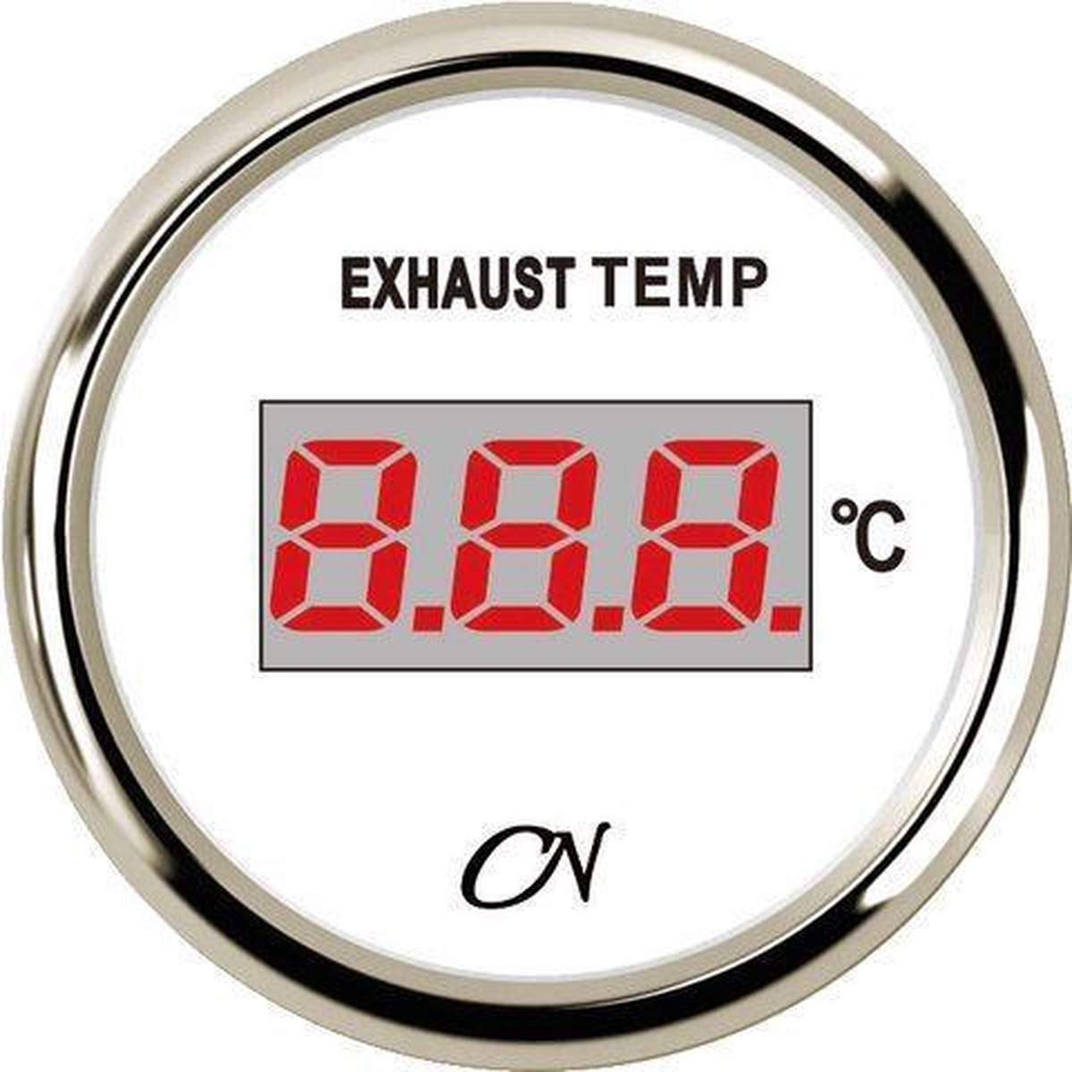 CN digitale witte Uitlaattemperatuurmeter Ø52mm Thermokoppel