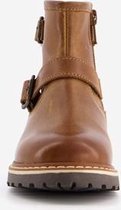 Groot leren jongens boots - Cognac - Maat 29