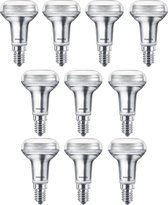 10 stuks Philips led reflectorlamp R50 E14 4.3W 2700K Dimbaar