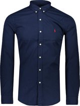 Polo Ralph Lauren  Overhemd Blauw Aansluitend - Maat L - Heren - Never out of stock Collectie - Katoen