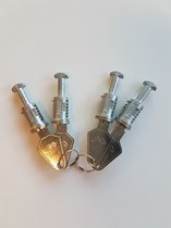 Kit 4 Serrures + Clés Pour Barres De Toit Menabo Modèle Thema