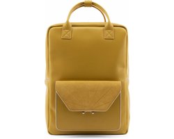 The Sticky Sis Club rugtas honey gold - Tassen - suede- veganistisch leer - 27 centimeter x 13 centimeter x 38 centimeter