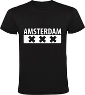 Amsterdam Heren t-shirt | ajax | Zwart