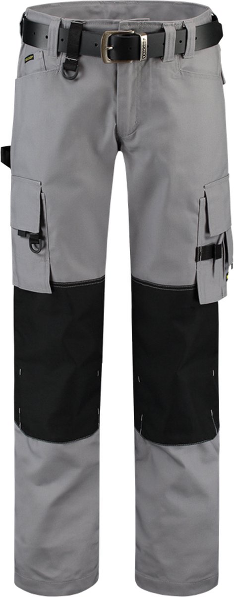 Tricorp  Werkbroek Canvas Cordura 502009 Grijs / Zwart  - Maat 58