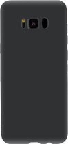 Telefoonglaasje Hoesje Geschikt voor Samsung Galaxy S8 - TPU - Zwart - Beschermhoes - Case - Cover