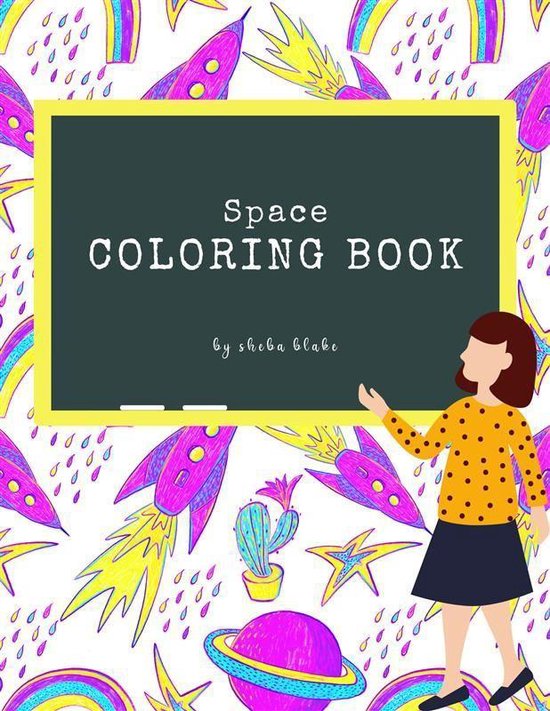 Space Coloring Book for Kids Ages 6+ (Printable Version) - cover