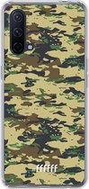 6F hoesje - geschikt voor OnePlus Nord CE 5G -  Transparant TPU Case - Desert Camouflage #ffffff