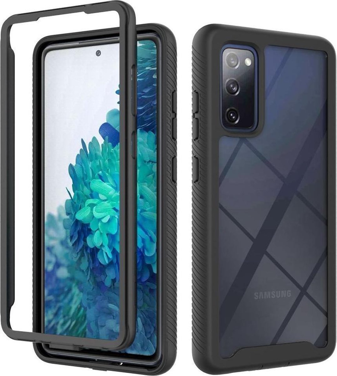 Hoesje Volledig Schokbestendig Back Cover Zwart Geschikt voor Samsung Galaxy S20 FE