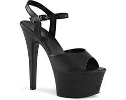 Pleaser - ASPIRE609 Sandaal met enkelband, Paaldans schoenen - Paaldans schoenen - 42 Shoes - Zwart