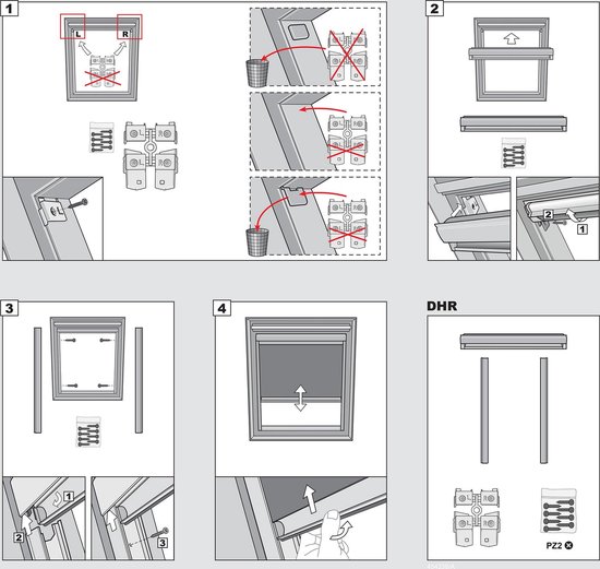 Solstro standard Solstro adapté aux Lucarnes VELUX , M08, 308, 2, bleu foncé