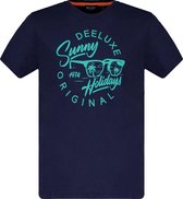 DEELUXE T-shirt met meldingen POSEIDON Navy