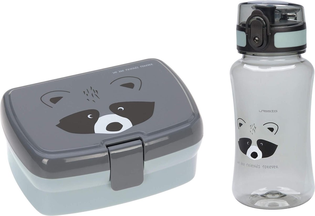 Bento box - Lässig Lunch Set About Friends Racoon (Lunchbox + Drinking Bottle)