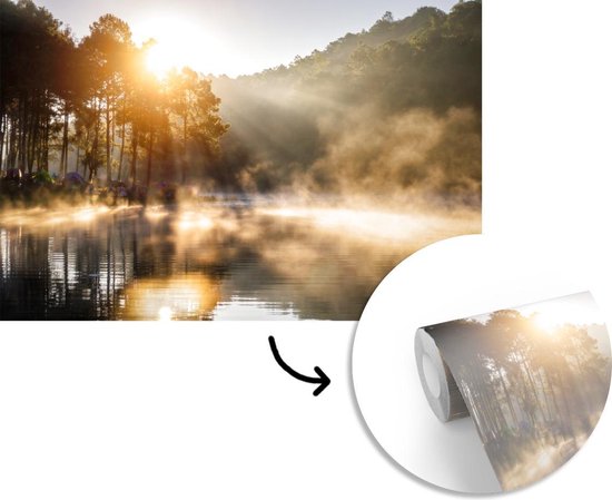 Papier peint - Papier peint photo Forêt - Water - Brume - Largeur 330 cm x hauteur 220 cm