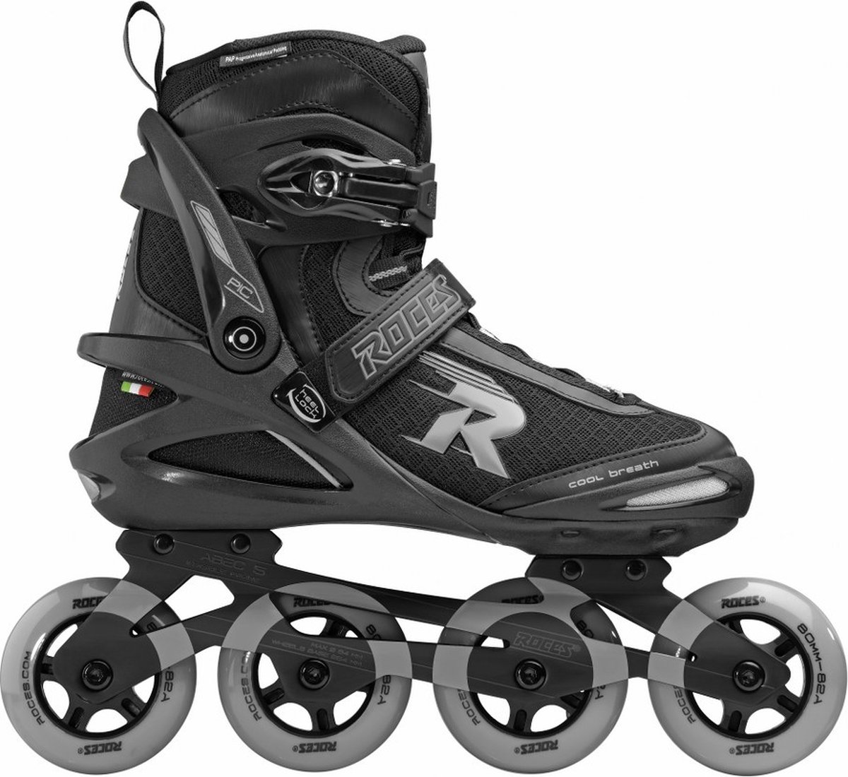 Roces Pic Tif 80 - Zwart/Grijs - 47