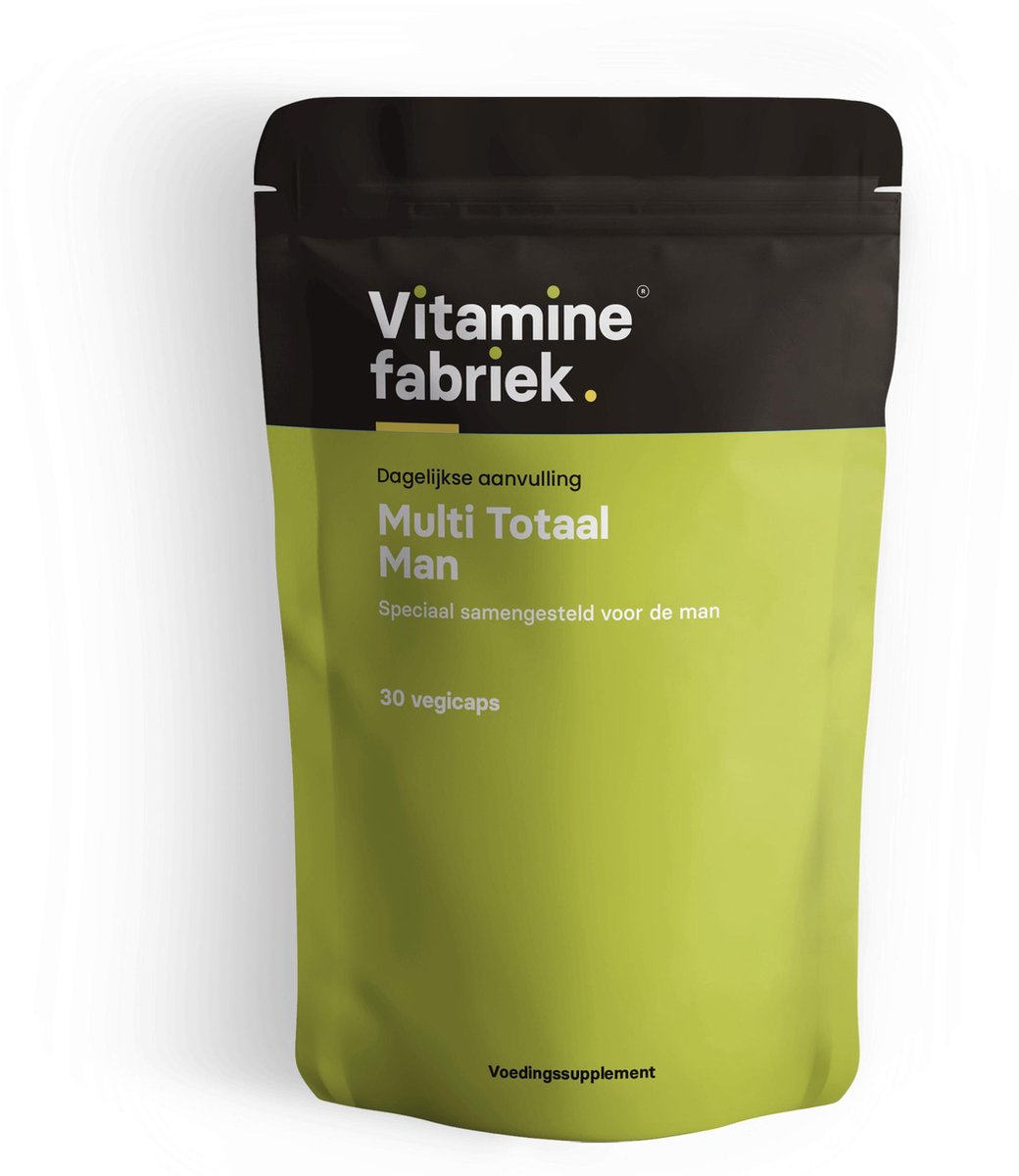 Vitaminefabriek - Multi Totaal Man - 30 vegicaps - Vitaminen - vegan - voedingssupplement