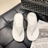 EVA zomer outdoor strand slippers wiggen met zachte zolen, maat: 39/40 (wit)