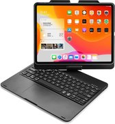 CaseBoutique Bluetooth Keyboard Case met Muis Trackpad en 360 graden scharnier - Compatible met iPad Pro 12.9" (3e/4e/5e/6e generatie) - QWERTY indeling - Zwart