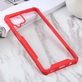 Voor Samsung Galaxy A12 5G acryl + kleur TPU schokbestendig hoesje (rood)