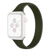 Silicagel Effen kleur krimpende geldvervangende horlogebanden uit één stuk, maat: M 138x14 mm voor Apple Watch Series 6 & SE & 5 & 4 44 mm / 3 & 2 & 1 42 mm (donkergroen)