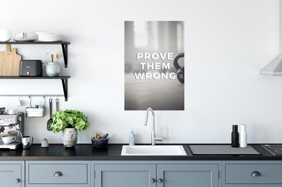Poster Spreuken - 'Prove them wrong' - Quotes - Sport - 60x90 cm