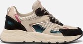 Ann Rocks Sneakers zwart beige - Maat 38