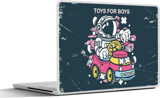 Laptop sticker - 13.3 inch - Vintage - Astronaut - Auto - 31x22,5cm - Laptopstickers - Laptop skin - Cover