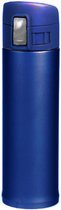 Thermofles / isoleerkan petrol blauw 450 ml - RVS - thermosflessen / isoleerflessen