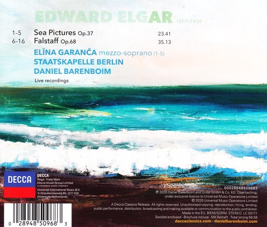 Elgar: Sea Pictures Fallstaff